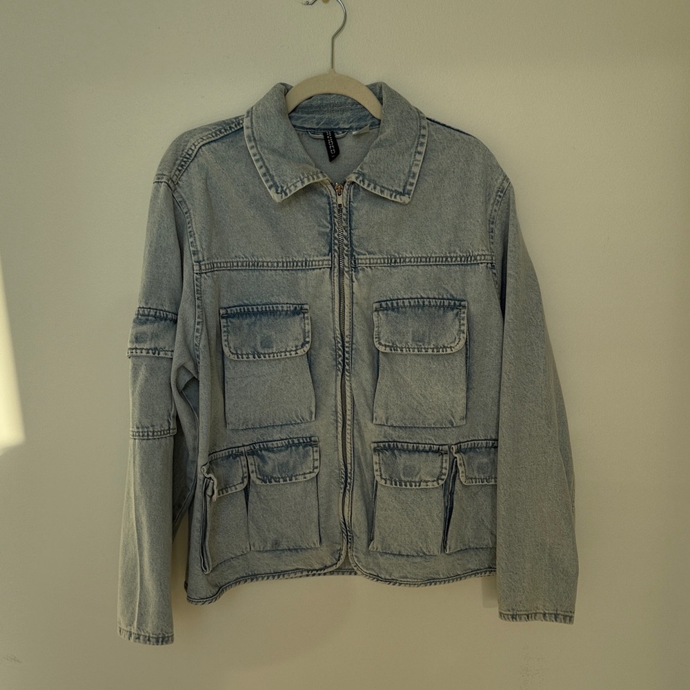 DIVIDED Denim Zip-Up Jacket